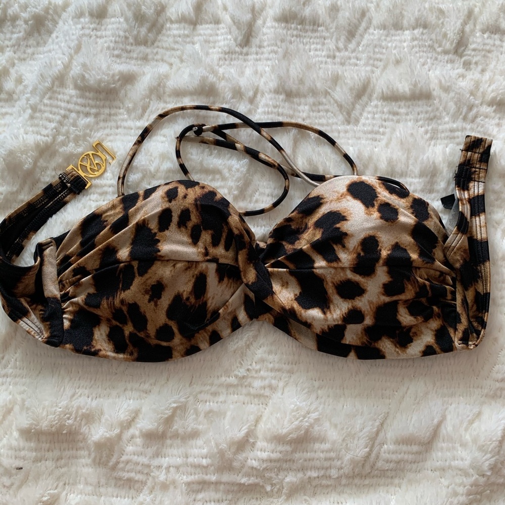 VS 36C cheetah bikini top
